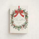 "Festive Holiday" - Holiday Cards in Snow by Susan Moyal - Folded Card