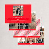 "Great Tidings of Joy" - Holiday Cards in Pitch by That Girl Press - Back of Card Options