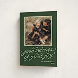 "cotillion" - Holiday Cards in Evergreen by Megan Davis - Folded Card