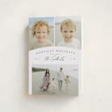 "Modern Trio" - Holiday Cards in Pine by Michelle Taylor - Folded Card