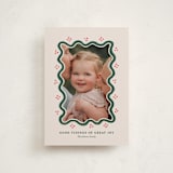 "Good Tidings & Great Joy" - Holiday Cards in Holly Berry by Rachel Mattern - Front