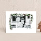 "Draped Garland" - Holiday Cards in Snow by Kaydi Bishop - Front