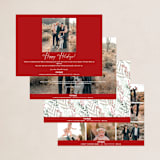 "Draped Garland" - Holiday Cards in Snow by Kaydi Bishop - Back of Card Options