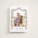 "Soft Garland" - Holiday Cards in Winter Rose by frau brandt - Front