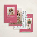 "Soft Garland" - Holiday Cards in Winter Rose by frau brandt - Back of Card Options