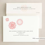 "New Year Script" - Holiday Cards in Snow by GeekInk Design - FREE Recipient Addressing