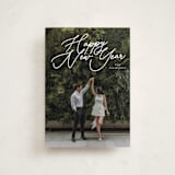 "Merry Monoline" - Holiday Cards in Snowfall by Melanie Kosuge - Front