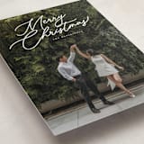 "Merry Monoline" - Holiday Cards in Snowfall by Melanie Kosuge - Detail