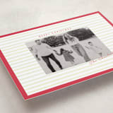 "Framed in Stripes" - Holiday Cards in Holly by Poised Avenue - Detail