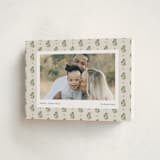 "Block Print Holiday" - Holiday Cards in Evergreen Berry by Chelsea Petaja - Folded Card