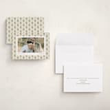"Block Print Holiday" - Holiday Cards in Evergreen Berry by Chelsea Petaja - Assembled