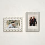 "Block Print Holiday" - Holiday Cards in Evergreen Berry by Chelsea Petaja - Photo Orientation Options