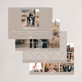 "Classy Year" - Holiday Cards in Snow by Ekko Studio - Back of Card Options