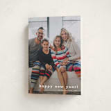 "Statement Year" - Holiday Cards in Snowball by Jessica Williams - Folded Card