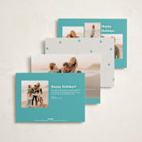 "Tiny Star Confetti" - Holiday Cards in Frost by Kercia Jane - Back of Card Options