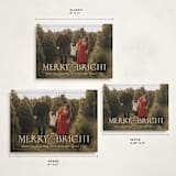 "Festive Ampersand" - Holiday Cards in Snow by Meggy Masters - Formats Available