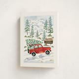 "Rocky Road Christmas" - Holiday Cards in Cardinal by Paper Sun Studio - Folded Card