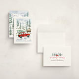"Rocky Road Christmas" - Holiday Cards in Cardinal by Paper Sun Studio - Assembled