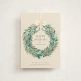 "Natural Wreath" - Holiday Cards in Vanilla by frau brandt - Front