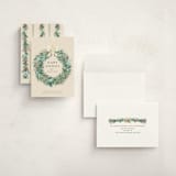 "Natural Wreath" - Holiday Cards in Vanilla by frau brandt - Assembled