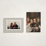 "Warmth" - Holiday Cards in Snow by Annie Clark - Photo Orientation Options