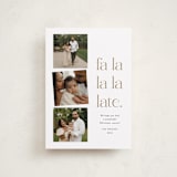 "Fa la la la late" - Holiday Cards in Golden by Amy Payne - Front