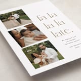 "Fa la la la late" - Holiday Cards in Golden by Amy Payne - Detail