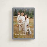 "Minimalist Border" - Holiday Cards in Slate by Stacey Meacham - Front