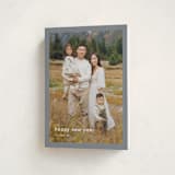 "Minimalist Border" - Holiday Cards in Slate by Stacey Meacham - Folded Card