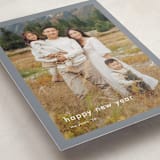 "Minimalist Border" - Holiday Cards in Slate by Stacey Meacham - Detail