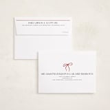 "frame bow" - Holiday Cards in Buttercream by Vivian Yiwing - FREE Recipient Addressing