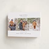 "modern minimalist" - Holiday Cards in Crisp Snow by Kate Ross - Folded Card