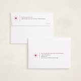 "modern minimalist" - Holiday Cards in Crisp Snow by Kate Ross - FREE Recipient Addressing