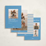 "Bari" - Holiday Cards in Pond by Megan Davis - Back of Card Options
