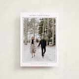 "Minimalist Frame" - Holiday Cards in Snow by Nicole Walsh - Front