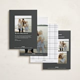 "Minimalist Frame" - Holiday Cards in Snow by Nicole Walsh - Back of Card Options
