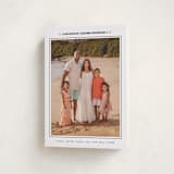 "Minimalist Frame" - Holiday Cards in Snow by Nicole Walsh - Folded Card