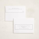 "Minimalist Frame" - Holiday Cards in Snow by Nicole Walsh - FREE Recipient Addressing