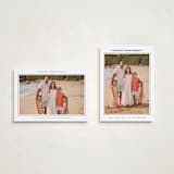 "Minimalist Frame" - Holiday Cards in Snow by Nicole Walsh - Photo Orientation Options