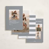 "Glamour" - Holiday Cards in Snow by Nicoletta Savod - Back of Card Options