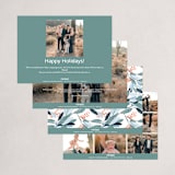 "Wintery Eucalyptus" - Holiday Cards in Snow by Angel Walker - Back of Card Options