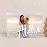 "Aloha" - Holiday Cards in Frost by Pine Street Creative - Front