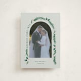 "a married christmas" - Holiday Cards in Sage by Hooray Creative - Front