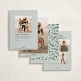 "a married christmas" - Holiday Cards in Sage by Hooray Creative - Back of Card Options