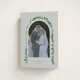 "a married christmas" - Holiday Cards in Sage by Hooray Creative - Folded Card