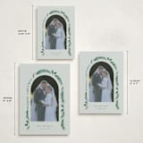 "a married christmas" - Holiday Cards in Sage by Hooray Creative - Formats Available