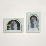 "a married christmas" - Holiday Cards in Sage by Hooray Creative - Photo Orientation Options