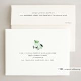 "Winter Leaves and Snow" - Holiday Cards in Midnight by Poppy Wink Design Studio - FREE Recipient Addressing