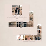 "Hand Lettered Wish" - Holiday Cards in Birch by Julie Murray - Back of Card Options