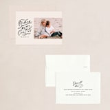 "Hand Lettered Wish" - Holiday Cards in Birch by Julie Murray - Assembled